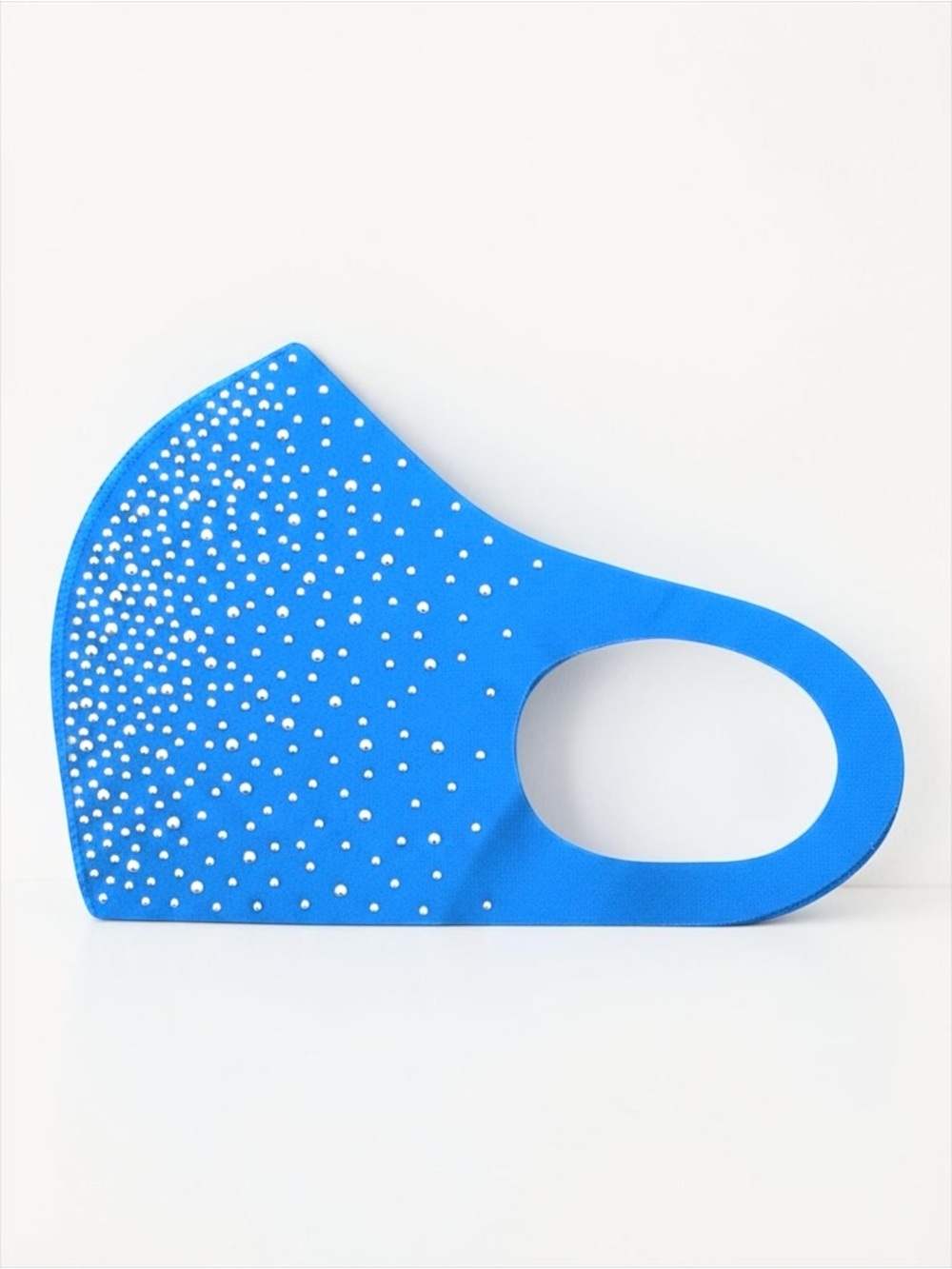 Blue Crystal-Stud Face Mask NWT